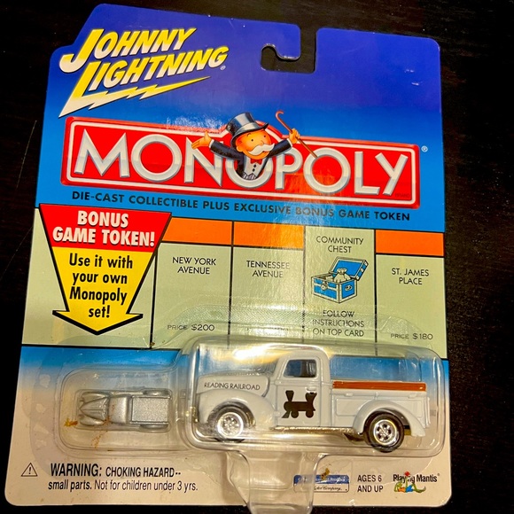 Johnny Lightning Monopoly Car. Die Cast Reading Railroad Ford truck. - Picture 1 of 2
